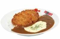 中辛 カレーBセット カツ・チーズ・ご飯大盛り