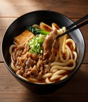 ▲牛すき焼きうどん