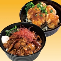すごうまマヨカルビ丼×とりからおろし丼