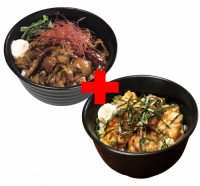 すごうまマヨカルビ丼×やわらか炭火焼鳥丼