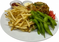 通常 Bプレート ポテト・焼きそば・枝豆