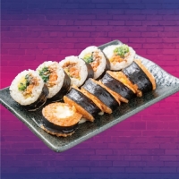 2種のキンパ プルコギとキムチチーズ