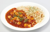 麻婆豆腐 海老炒飯