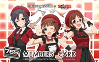 アイドルマスター等身大 コラボ会員証