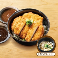 ミニうどんととんチキカツ丼