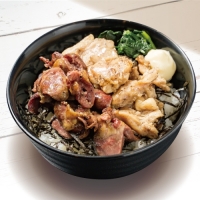 490円ランチ ハラミハツ炭火焼き鳥丼