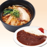 ランチ あっさり醤油ラーメン+カレー