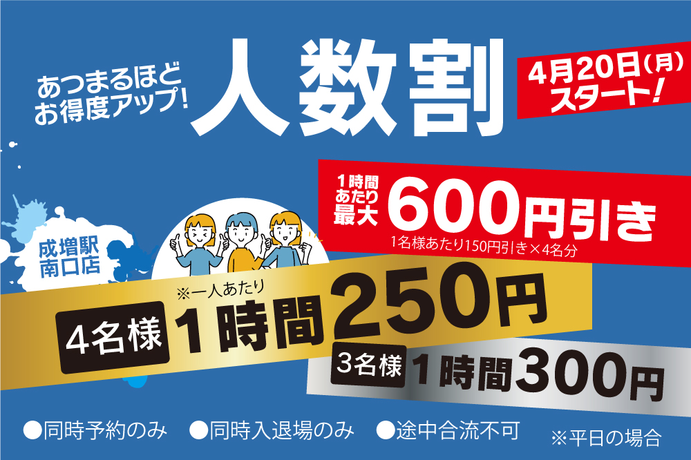 成増駅南口（人数割）