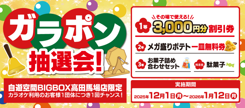 ガラポン抽選会！