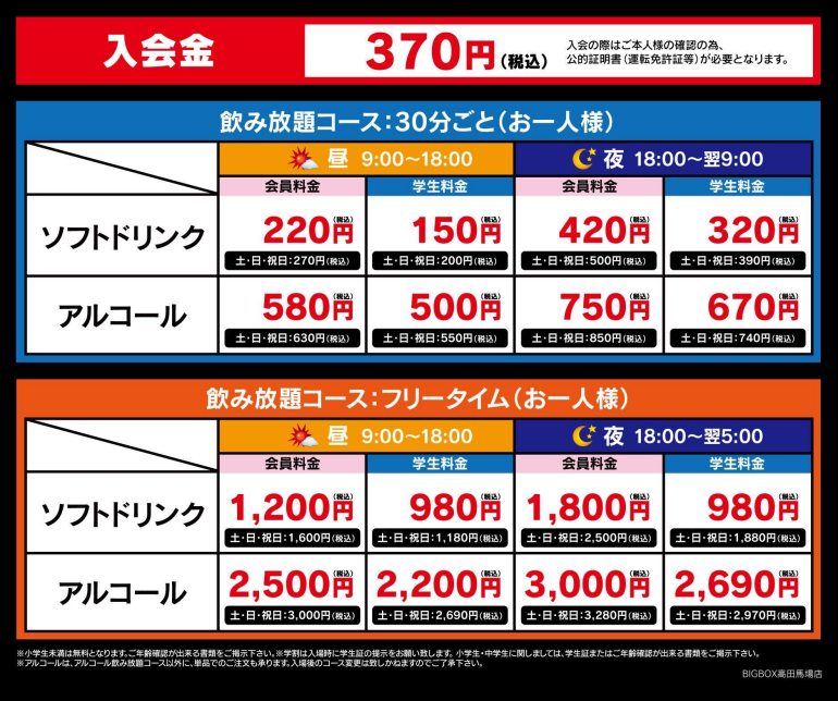 カラオケ料金